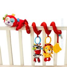 آویز تخت نوزاد مارپیچ جولی بی بی مدل میمون قرمز Jollybab